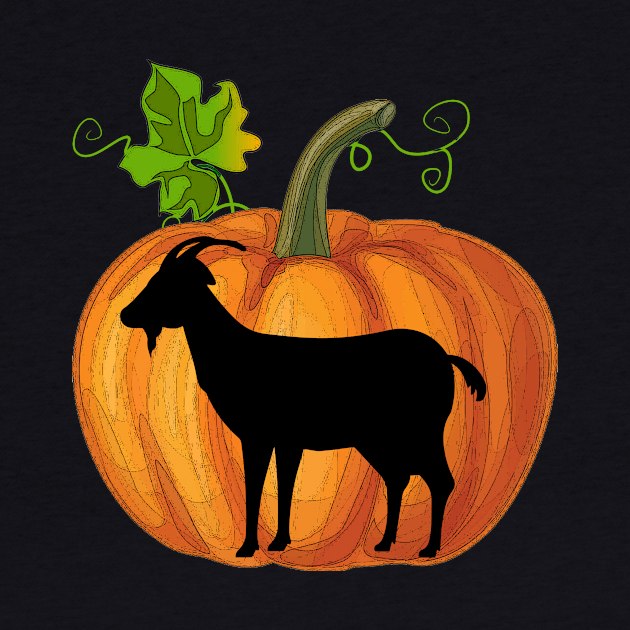 Goat in pumpkin by Flavie Kertzmann